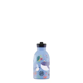   24BOTTLES Kids Clima 330ml rozsdamentes acél termosz szívószálas kupakkal, Ocean Friends