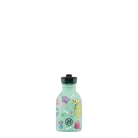   24BOTTLES Kids Urban 250ml rozsdamentes acél kulacs szívószálas kupakkal, Spooky Friends
