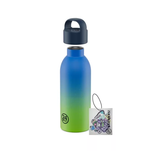 24BOTTLES Young Clima 500ml rozsdamentes acél termosz szívószálas kupakkal, Bob Squad