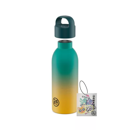 24BOTTLES Young Clima 500ml rozsdamentes acél termosz szívószálas kupakkal, Skibidi Squad