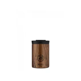   24BOTTLES Travel Tumbler 350ml rozsdamentes acél bögre, SEQUOIA WOOD