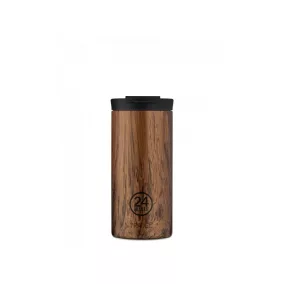   24BOTTLES Travel Tumbler 600ml rozsdamentes acél bögre, SEQUOIA WOOD