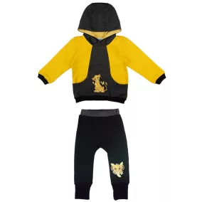   2 részes kapucnis baba szabadidő szett Oroszlánkirály mintával