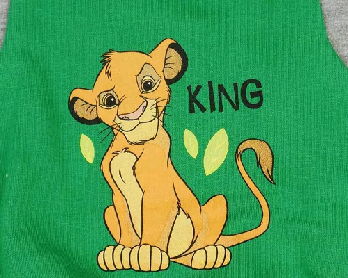 2 részes kapucnis baba szabadidő szett Oroszlánkirály mintával