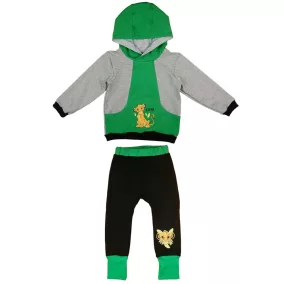   2 részes kapucnis baba szabadidő szett Oroszlánkirály mintával