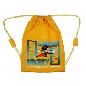 Zsinóros tornazsák Mickey egér mintával narancs színben