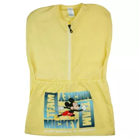 Vállfás oviszsák Mickey egér mintával sárga színben