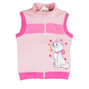 Belül bolyhos kislány mellény Marie cica mintával