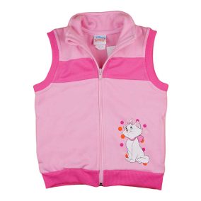 Belül bolyhos kislány mellény Marie cica mintával