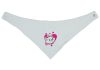Háromszög nyálkendő Marie cica mintával fehér színben