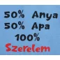 Feliratos rövid ujjú baba body