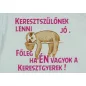 Keresztszülő felkérő rövid ujjú baba body