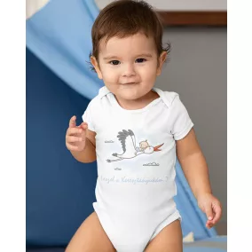Keresztszülő felkérő rövid ujjú baba body