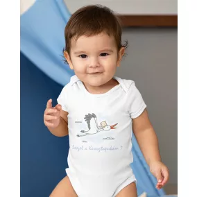 Keresztszülő felkérő rövid ujjú baba body