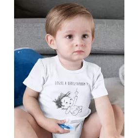 Keresztszülő felkérő rövid ujjú baba body