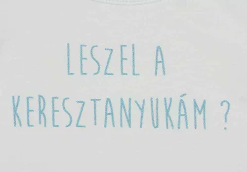 Keresztszülő felkérő rövid ujjú baba body