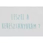 Keresztszülő felkérő rövid ujjú baba body