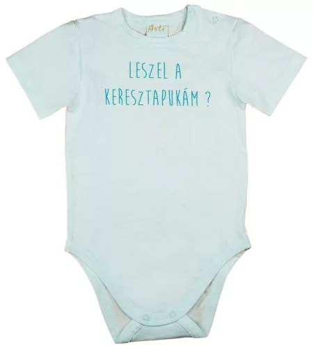 Keresztszülő felkérő rövid ujjú baba body