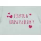 Keresztszülő felkérő rövid ujjú baba body