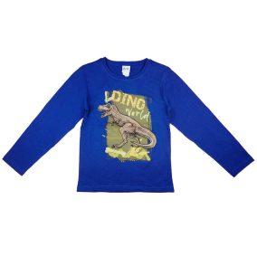 Hosszú ujjú fiú póló dinós mintával