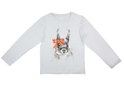 Hosszú ujjú mintás kislány póló