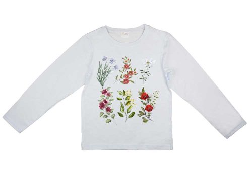 Hosszú ujjú mintás kislány póló