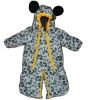 Kapucnis vízlepergetős bélelt baba bundazsák Mickey egér mintával
