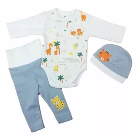 3 részes baba szett Szafaris mintával