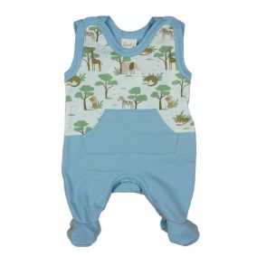 Ujjatlan belül bolyhos baba rugdalózó állatos mintával