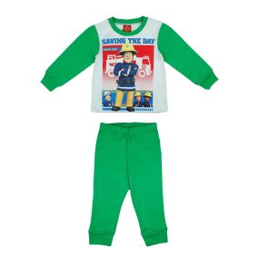 2 részes kisfiú pizsama Sam a tűzoltó mintával