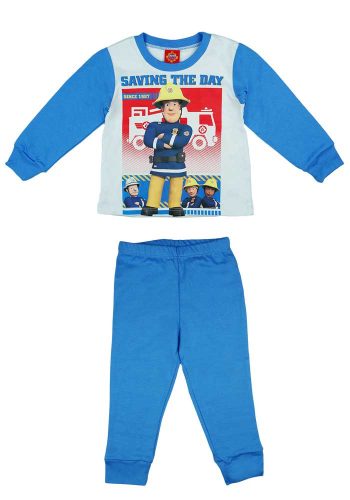 2 részes kisfiú pizsama Sam a tűzoltó mintával