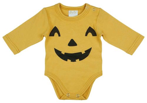Halloween mintás hosszú ujjú baba body
