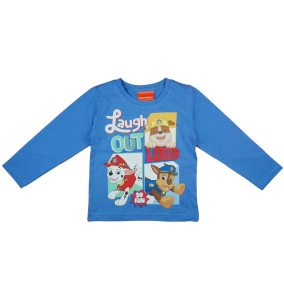 Hosszú ujjú kisfiú póló mancs őrjárat mintával