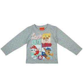 Hosszú ujjú kisfiú póló mancs őrjárat mintával