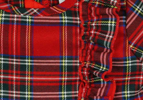 Kockás hosszú ujjú kislány ruha