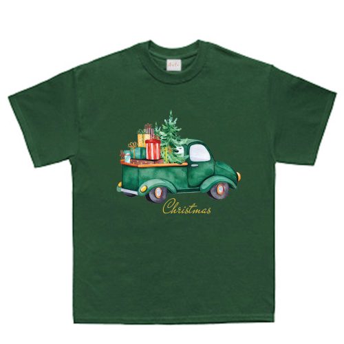 Rövid ujjú gyerek póló karácsonyi mintával