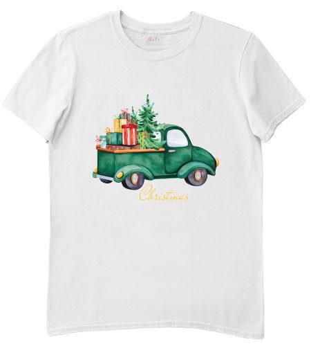 Rövid ujjú gyerek póló karácsonyi mintával