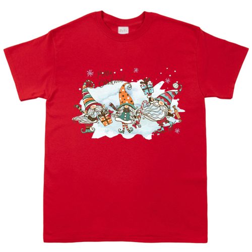 Rövid ujjú gyerek póló karácsonyi mintával
