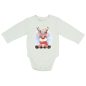 Hosszú ujjú baba body karácsonyi mintával