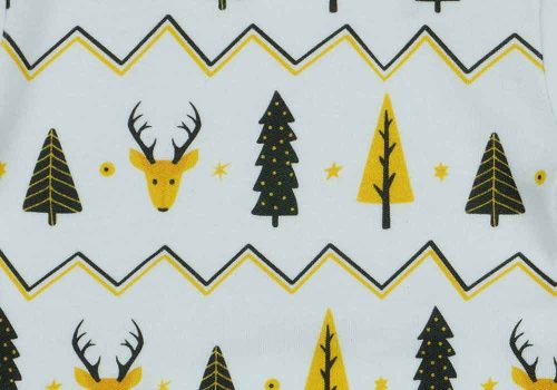 Hosszú ujjú baba body karácsonyi mintával