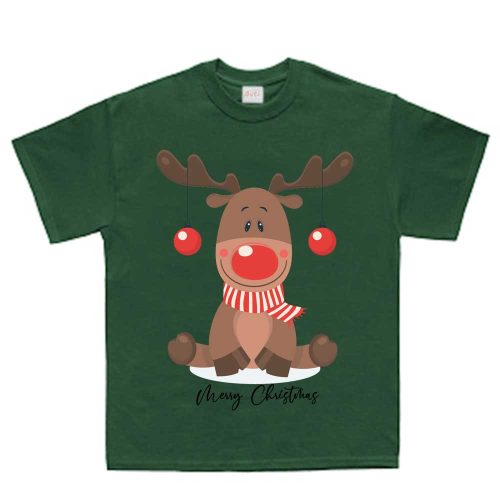 Rövid ujjú gyerek póló karácsonyi mintával