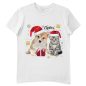 Rövid ujjú gyerek póló karácsonyi mintával