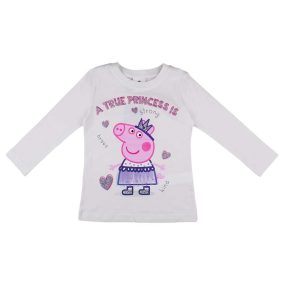 Hosszú ujjú kislány póló Peppa malac mintával