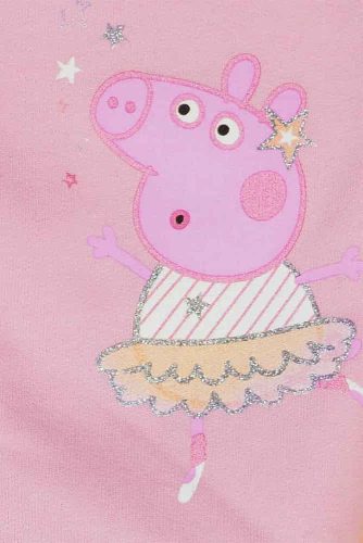 Belül bolyhos kislány szabadidő szett Peppa malac mintával