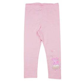 Elasztikus pamut kislány leggings Peppa malac mintával