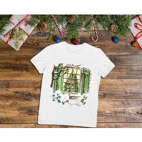 Rövid ujjú gyerek póló karácsonyi mintával