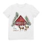 Rövid ujjú gyerek póló karácsonyi mintával