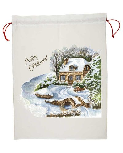 Karácsonyi nagy méretű ajándékzsák 67x50cm