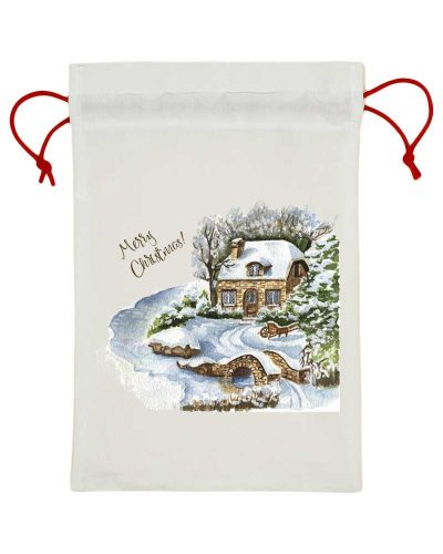 Karácsonyi közepes méretű ajándékzsák 40x50cm