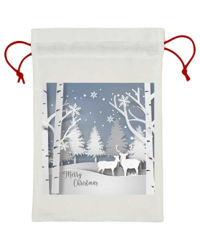 Karácsonyi közepes méretű ajándékzsák 40x50cm